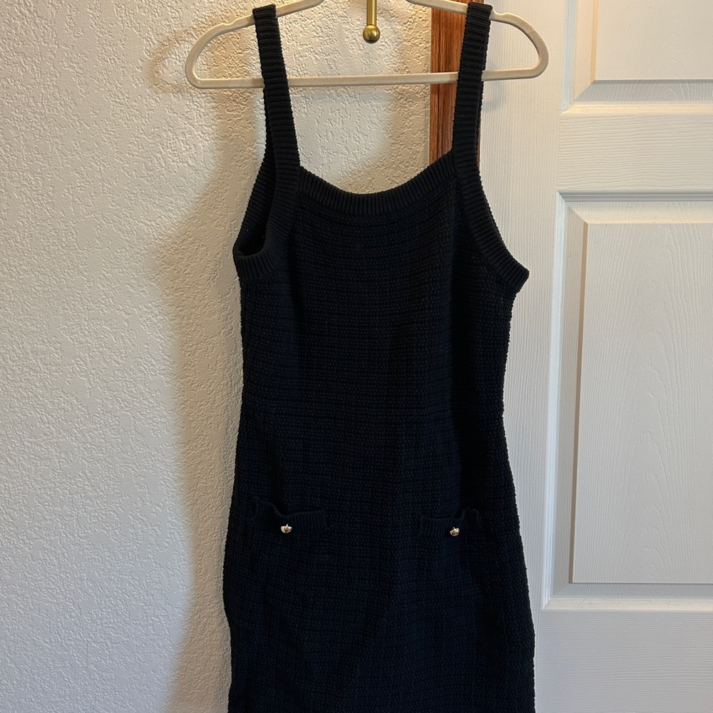 H&M Black Knit Mini Dress